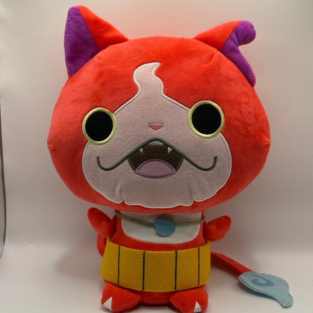Official Banpresto Yo-Kai Watch Jibanyan Plush Red Cat Spirit Stuffed Animal 11"